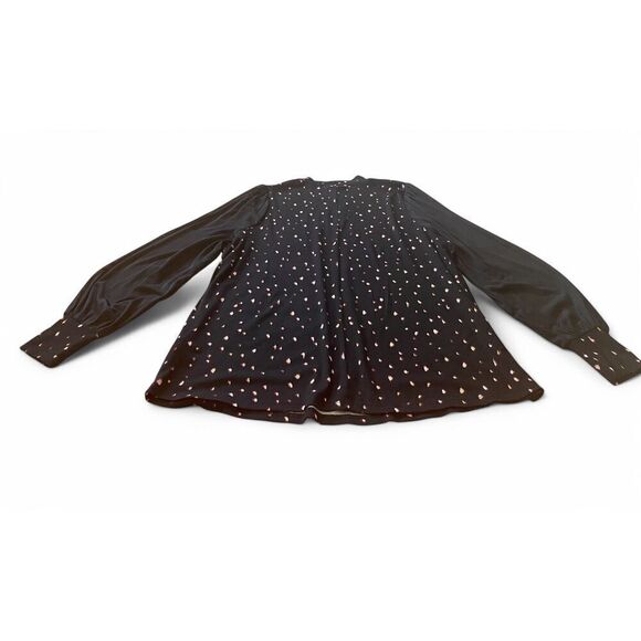 Maurice's Women’s US 1X Key Front Mesh Long Sleeve Blouse New W Tag - Picture 3 of 9